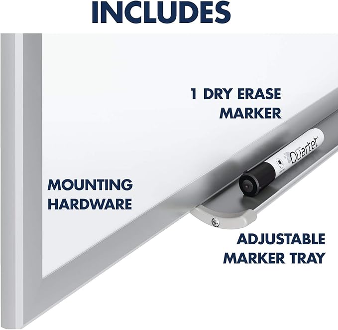 Quartet Magnetic Dry Erase White Board, Nano-Clean Surface Resists Ink Stains - Image 8