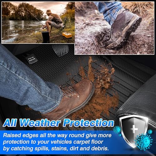 Cartist Floor Mats Fit for Chevy Silverado 2001-2007/ GMC Sierra 1500/2500/3500 (Only Fit Extended Cab Classic Body Style) All Weather Floor Mat - Image 3