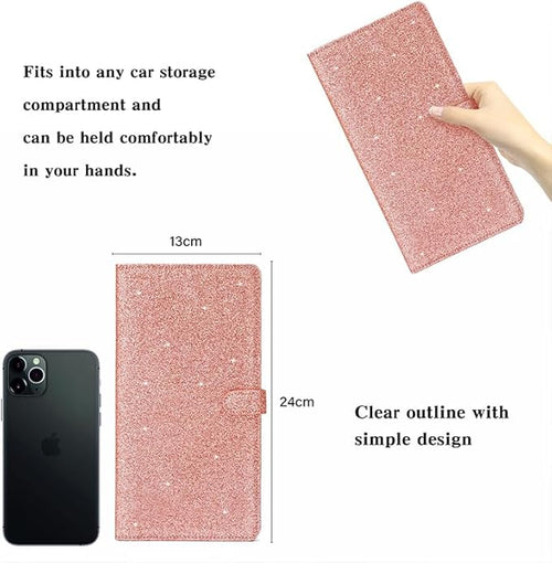 2 Ppack Leather Car Registration and Insurance Card Holder, Car Document Holder - Image 2