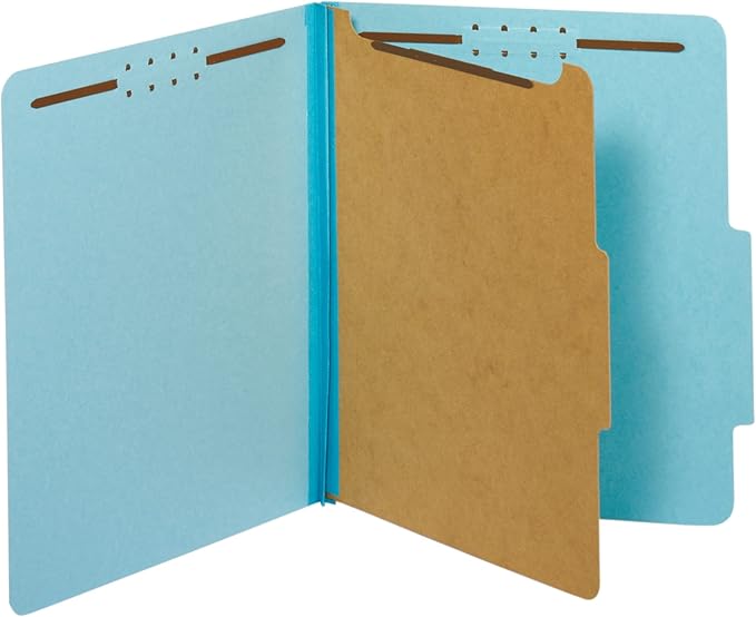 Pendaflex Classification Folders, 1 Divider, Embedded Fasteners, 2/5 Cut Tab - Image 3