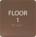 Coffee ADA Floor 1 Sign with Braille – Made from Durable Acrylic and Ready to by ADACentralSigns