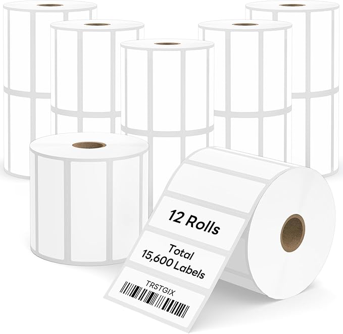 3" x 1" Direct Thermal Labels, Strong Adhesive Barcode & Return Address by Unknown