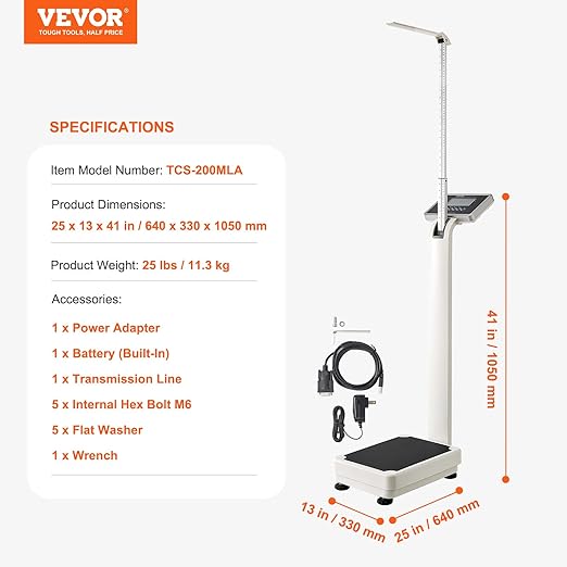 VEVOR Medical Digital Scale, Professional Physician Scale - Image 7