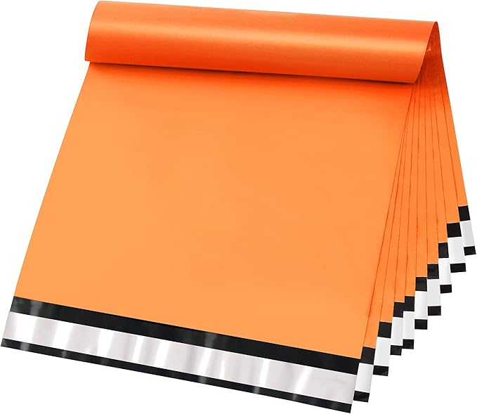 Famagic 200pcs Poly Mailers 10x13 Inch Shipping Bags Orange Shipping Envelopes by Famagic