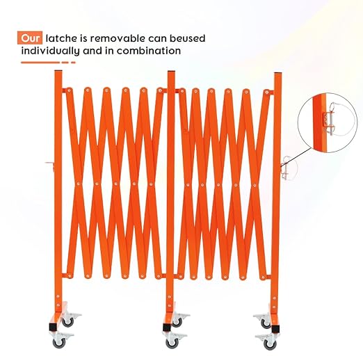 GYMTIME Expandable Metal Barricade, Portable Safety Barrier - Image 6
