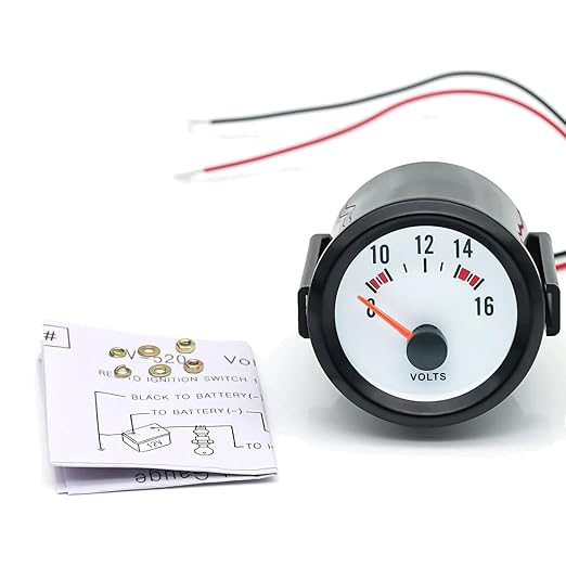 2" 52mm Voltage Gauge Digital Blue LED Voltmeter Meter 8-16V - Image 6