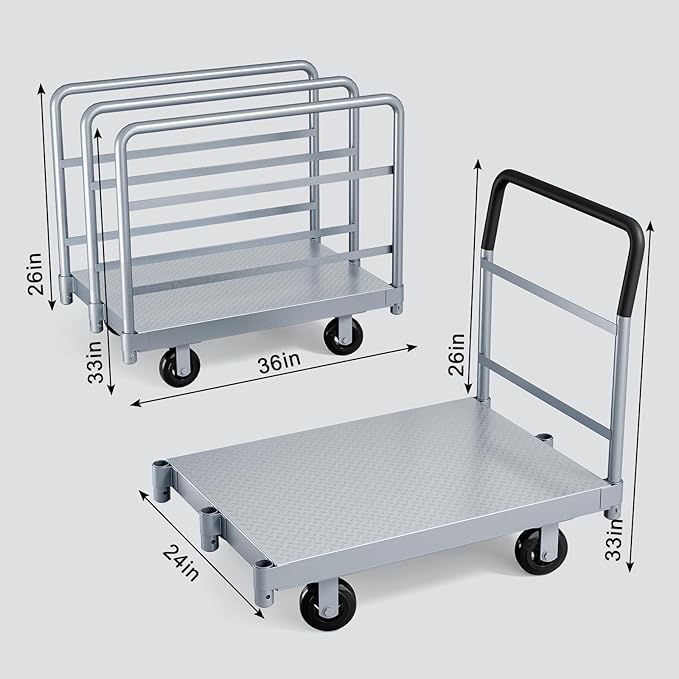 Steel Panel Cart, Lumber Cart - Image 2