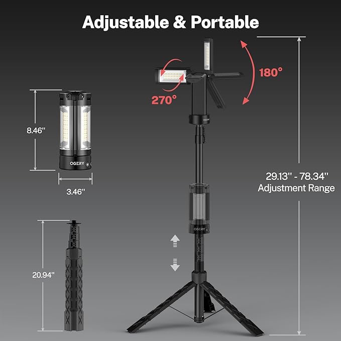 OGERY Rechargeable 10000mAh Camping Light - Image 7