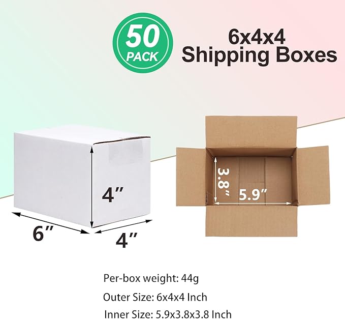 PETAFLOP 6x4x4 Shipping Boxes 50 Pack - Image 2