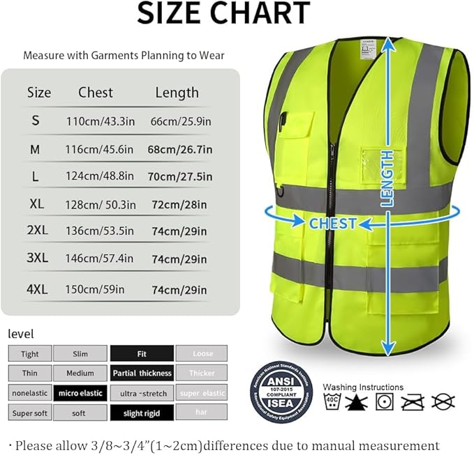 High Reflective Safety Vest for Men Women Breathable - Image 6