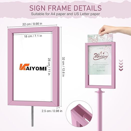 kaiyomi 8Pcs Stanchions Posts Velvet Ropes - Image 5