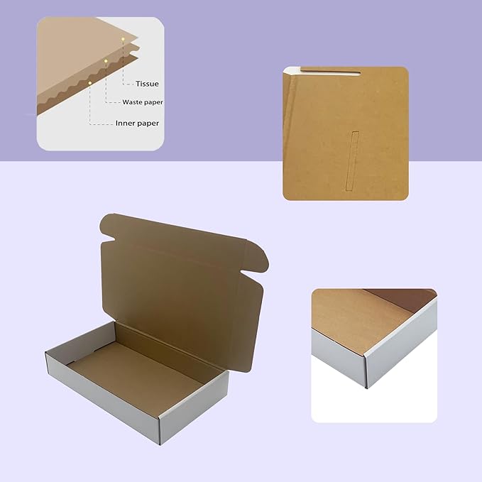 12x7x2 inches Shipping Boxes Set of 25, Holidays Gift and Small Business Giving - Image 8