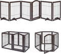unipaws 144" Extra Wide Dog Gate and Pet Playpen, Free Standing Tall Dog Fence by unipaws