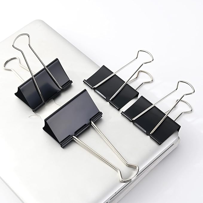 Jumbo Binder Clips, 3 Inch, Standard 75mm, Drawing Board Clips, Fold Clamp - Image 8