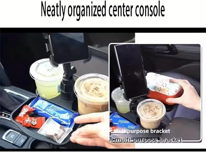 5 in 1 Car Table Tray，Mobile Phone Holder Car Cup Holder Tray ，360° Rotation - Image 5