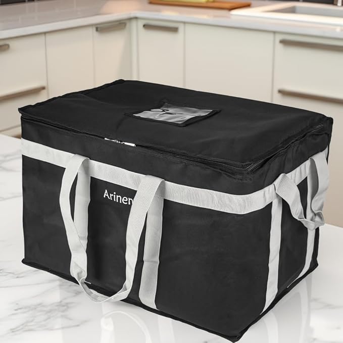 Food Delivery Insulated Bag, Insulated Cold Meal Bag, Built-in Base Plate - Image 6
