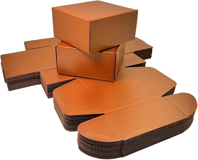 10 Pcs 9.8 x 9.8 x 4 inches Large Size Corrugated Cardboard Gift Boxes - Image 4