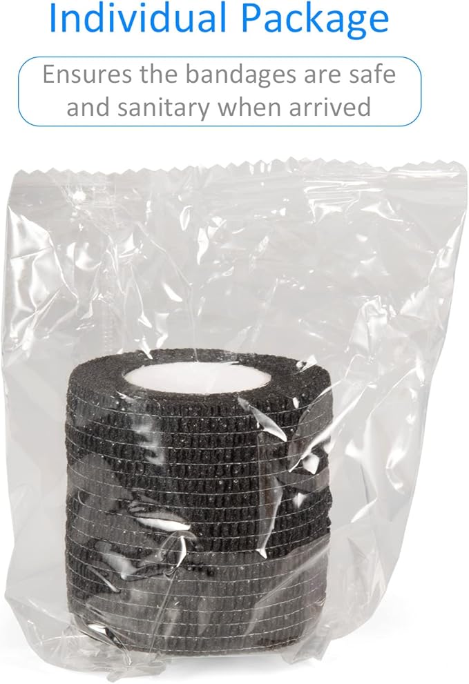 12 Pack Self Adhesive Bandage Wrap 2 Inches x 5 Yards Elastic Bandage Wrap Self - Image 6