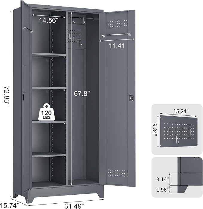 LUCYPAL Metal Storage Cabinet - Image 3