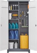 FLEXIMOUNTS 73'' Tall Metal Storage Cabinet by FLEXIMOUNTS