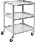 Hally Stainless Steel Utility Cart 3 Tier NSF Commercial Heavy Duty Metal by HallySinksTablesH