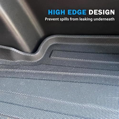 KUST Cargo Trunk Mat for 2021-2025 2026 Toyota Sienna Accessories, Rear Cargo Liner All Weather Car Mat, TPE Rubber, Raised Edge - Image 6