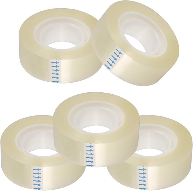 KIDMEN Transparent Tape, 5 Dispensered Rolls, 0.7 x 1300 Inch - Image 4