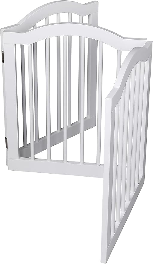 INTERNET'S BEST Arched Top Dog Gate | 3 Panel, and Porch | Portable, Extra Wide - Image 9
