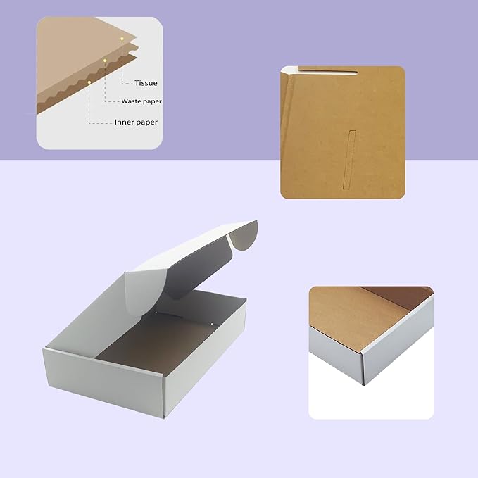 10x6x2 inches Shipping Boxes Set of 25, Holidays Gift and Small Business Giving - Image 3
