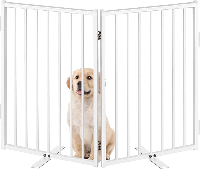 Metal Freestanding Dog Gates by WeLovePetsAsMuchAsYouDo