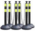 6 Pack 40 Inch Traffic Delineator Posts by vilmon
