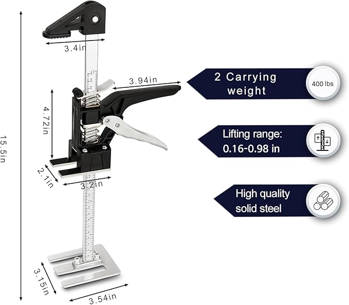 Labor Saving Arm Jack 2 Pack, 15.5 Inch Multifunctional Furniture Lifter Jacks - Image 5