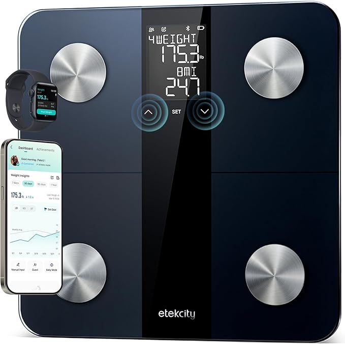 Etekcity Upgraded Smart Scale for Body Weight, FSA&HSA Eligible, Bathroom by Etekcity