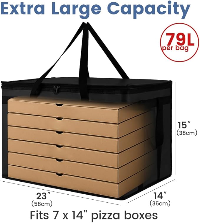 Cooler Insulated Food Delivery Bag & Drink Carrier - Image 7