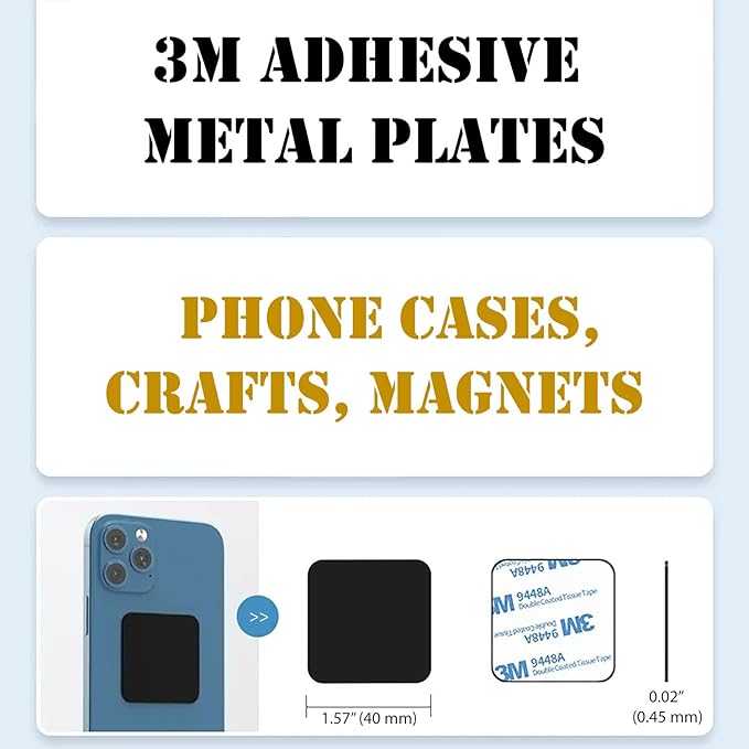 SALEX Phone Metal Stickers for Magnetic Mount - Image 3
