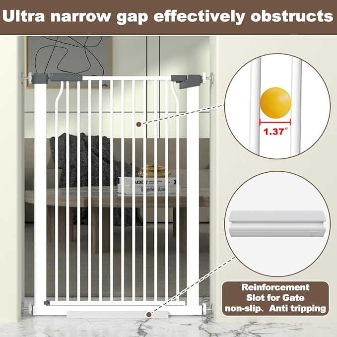 41-Inch Extra Tall Metal Baby Gate - Image 3