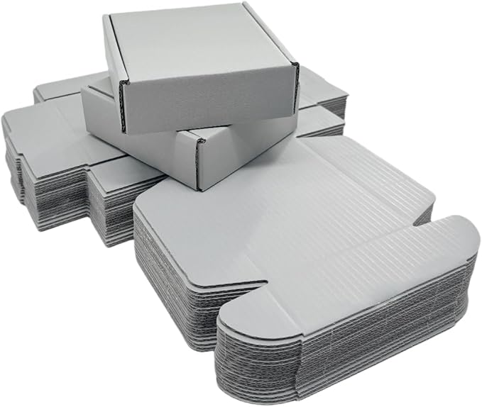 15 Pcs 4.7 x 4.7 x 1.6 Inches Mini Size Corrugated Cardboard Gift Boxes - Image 4
