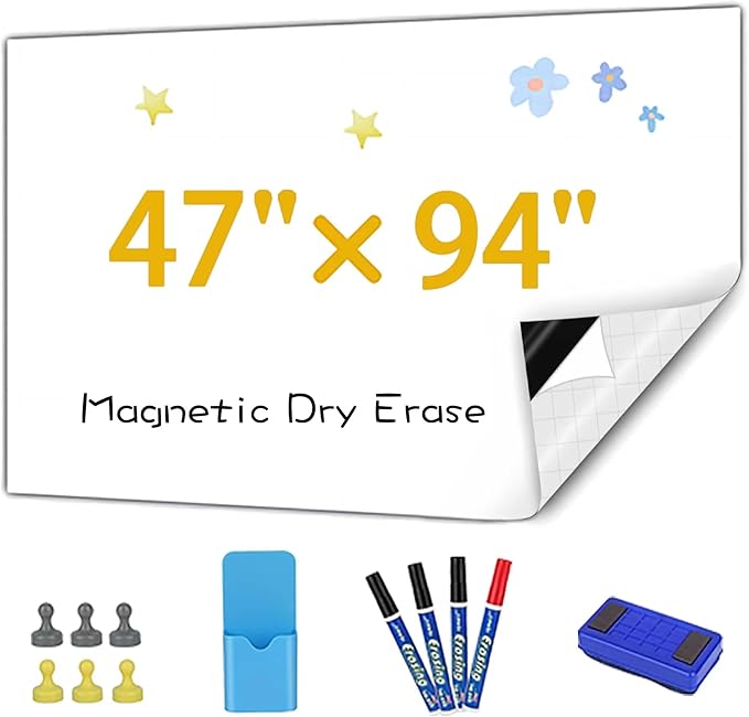 Magnetic Whiteboard Contact Paper, Kitchen Fridge by Babenoun