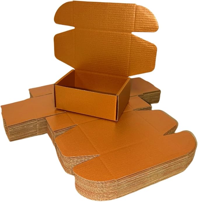 50 Pcs 4.3 x 3.1 x 2 inches Mini Size Corrugated Cardboard Gift Boxes - Image 3