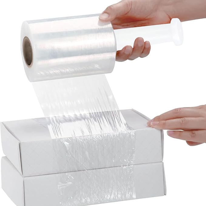 PSBM 12 Rolls 4 Inch x 1000 Feet 80 Gauge Mini Stretch Film/Wrap - Image 6