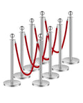 VEVOR Stanchions and Velvet Ropes 8Pcs, Hollow Base by VEVOR