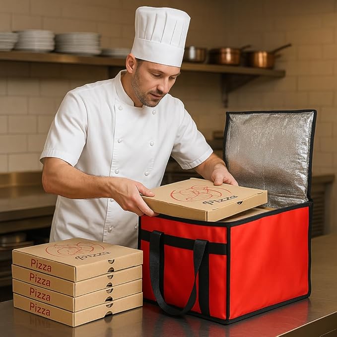 Bodaon Insulated Pizza Delivery Bag, Commercial Delivery Bag, Food Warmers - Image 7