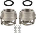 2PCS Aluminum Type DC Cam and Groove Fitting, Female Coupler x Female NPT by SAFBY
