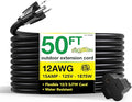 Go Green Power Inc. 12/3 SJTW Outdoor Extension Cord, 50 ft by PowerByGoGreen