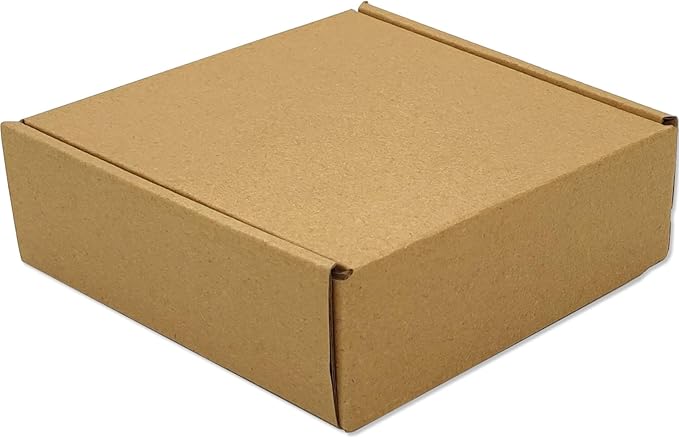 Small Brown Shipping Boxes for Small Business Pack of 25-6x6x2 inches Cardboard - Image 5