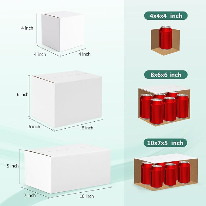 Eupako 30 Pack Small Shipping Boxes Assorted Sizes, Cardboard Boxes - Image 2