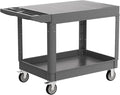 2-Tier Rolling Tool Cart, Heavy-Duty Plastic Service Cart by Unknown