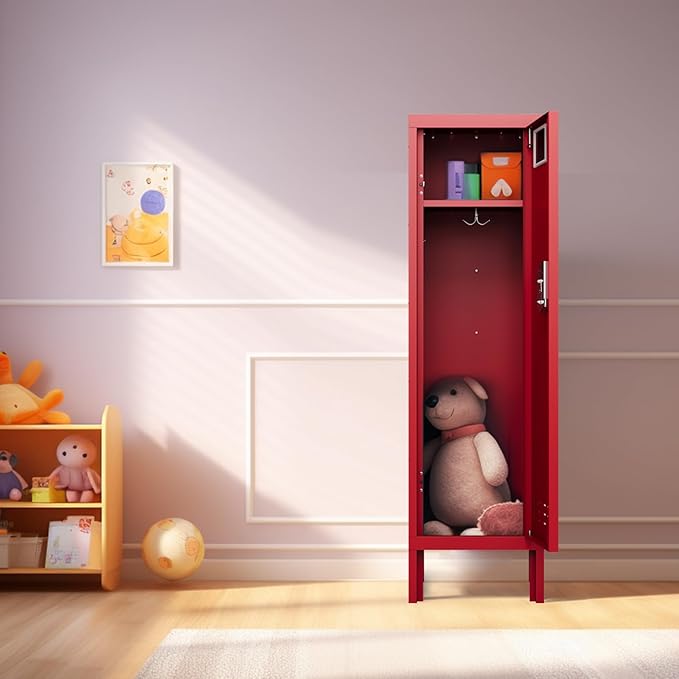 Metal Cabinet Home Office Storage, Lockable Steel Locker - Image 7