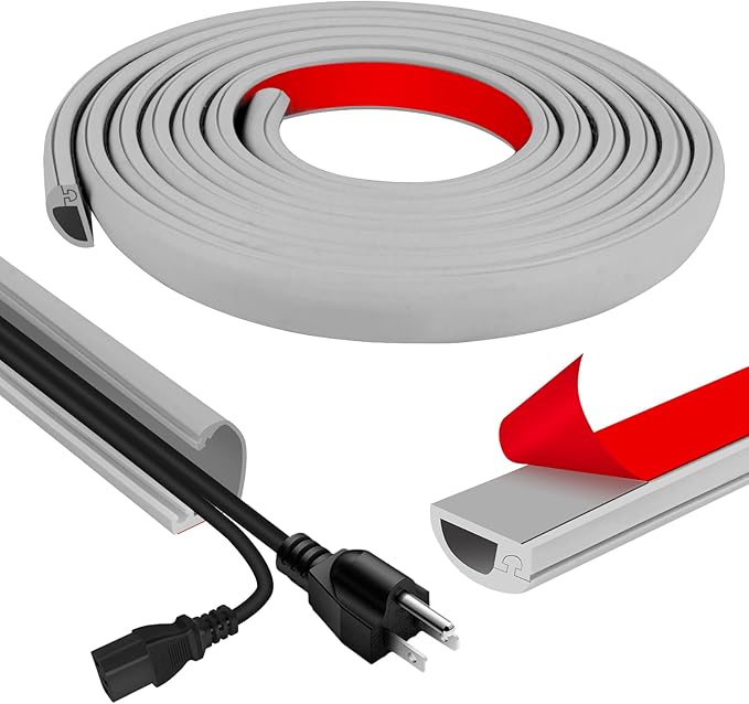 Cord Wall Cover, 118in Self-Adhesive Wire Covers by JAHOMFAI