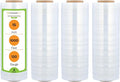 PSBM Stretch Wrap, 4 Pack, 15 Inch x 1000 Feet, 120 Gauge, Cast Hand Stretch by PackagingSuppliesbymail
